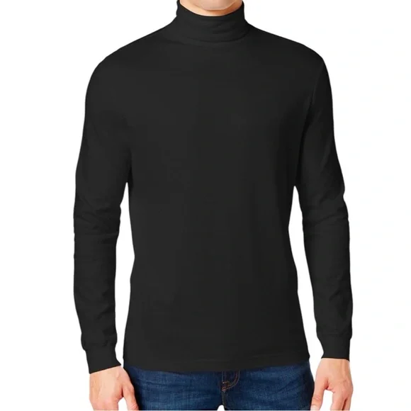 URBAN OUTFITTERS Black Turtleneck Sweater Cotton Soft Pullover size Small - Picture 1 of 7